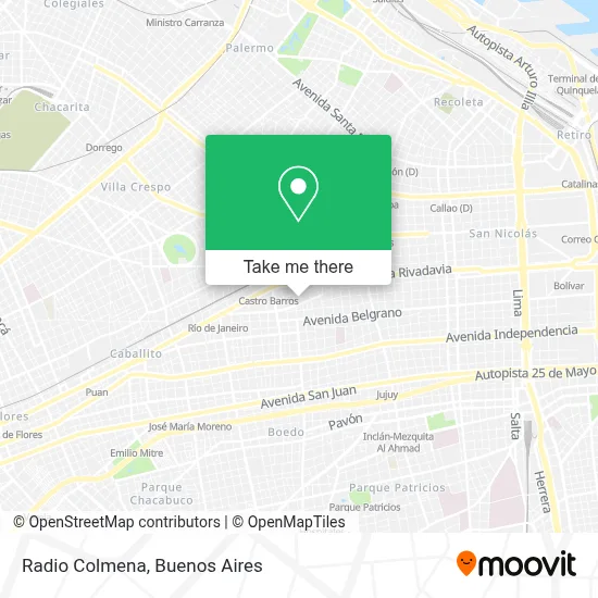Radio Colmena map