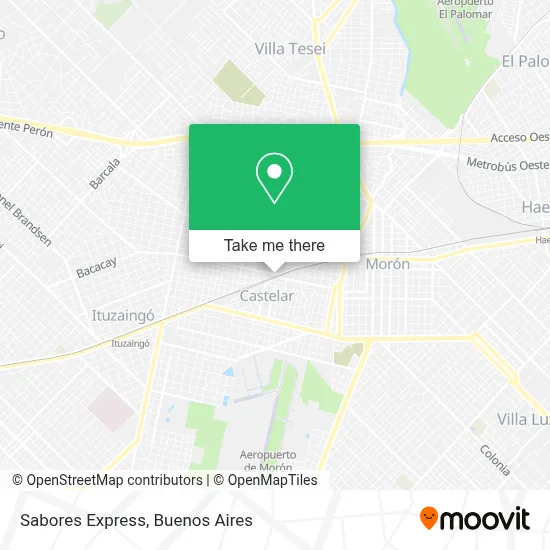 Sabores Express map