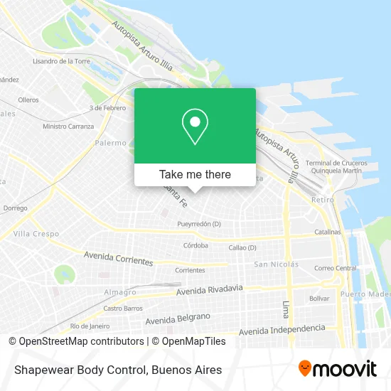Shapewear Body Control map