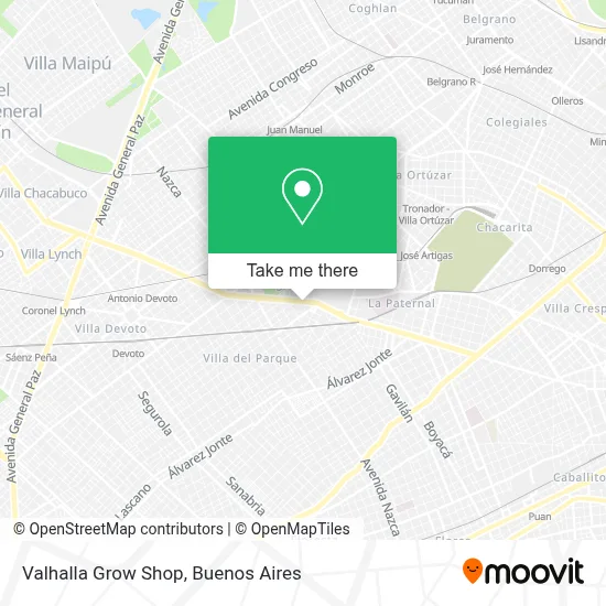 Valhalla Grow Shop map