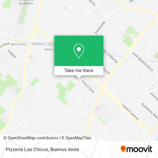 Pizzería Los Chicos map