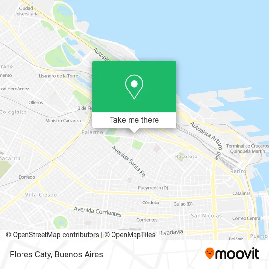 Flores Caty map