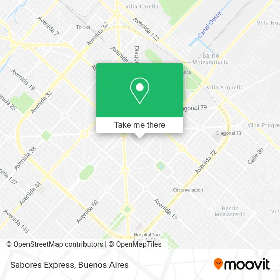 Sabores Express map