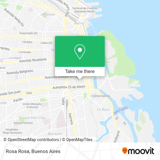 Rosa Rosa map