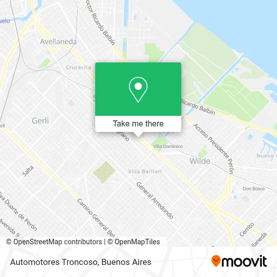 Automotores Troncoso map