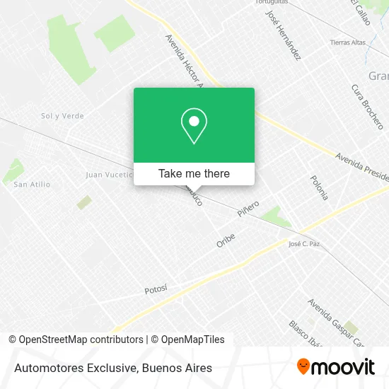 Automotores Exclusive map