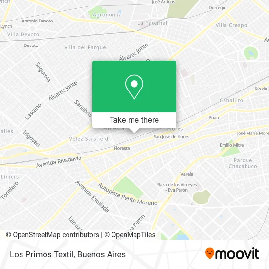 Los Primos Textil map