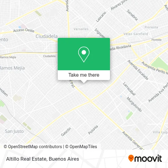 Altillo Real Estate map
