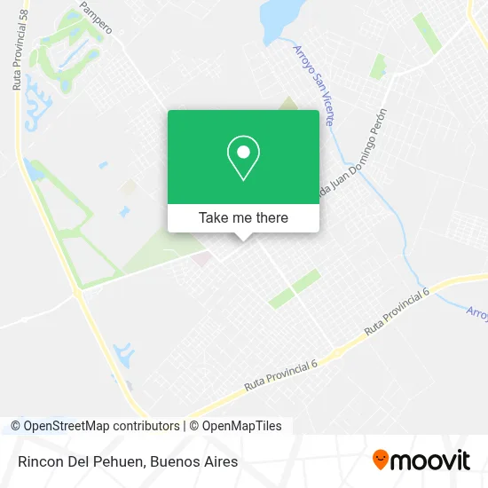 Rincon Del Pehuen map