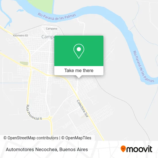 Automotores Necochea map