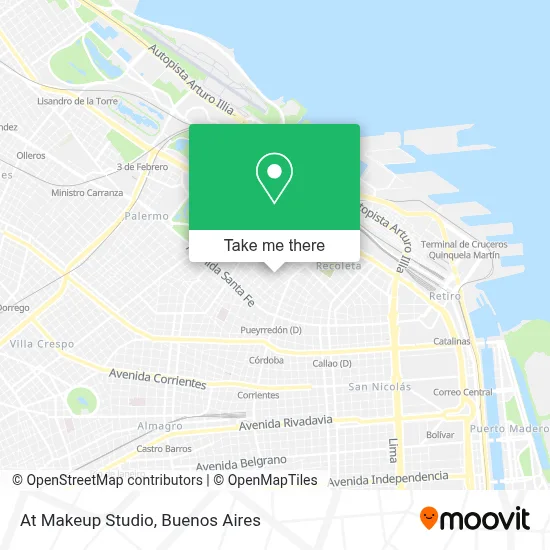 At Makeup Studio map