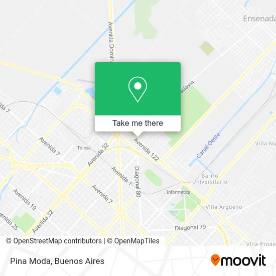 Pina Moda map