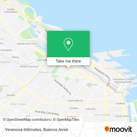 Veranova Intimates map
