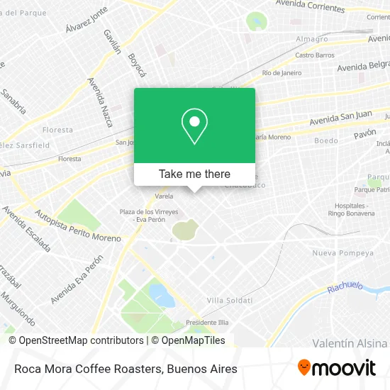 Roca Mora Coffee Roasters map
