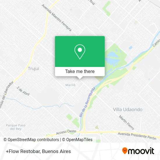 +Flow Restobar map