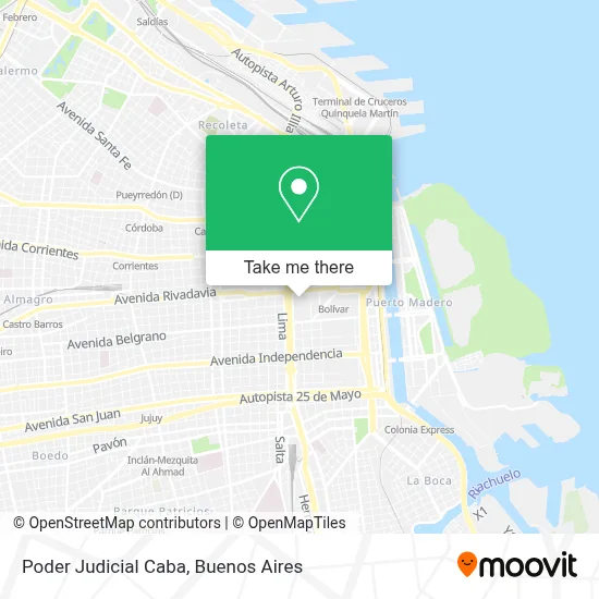 Poder Judicial Caba map
