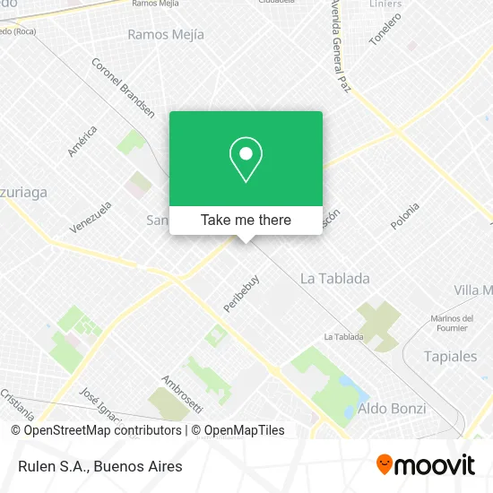 Rulen S.A. map