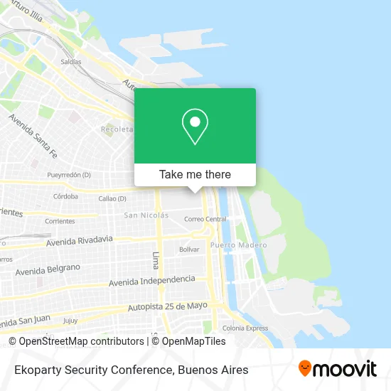 Ekoparty Security Conference map
