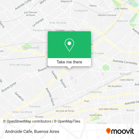 Androide Cafe map