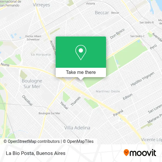 La Bio Posta map