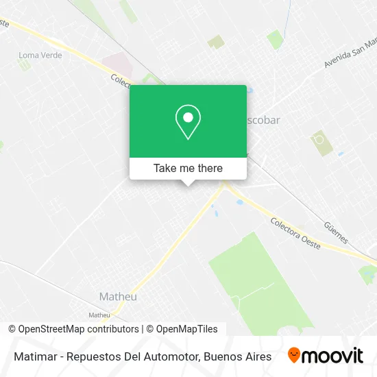 Matimar - Repuestos Del Automotor map