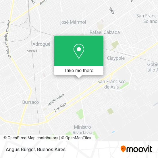 Angus Burger map