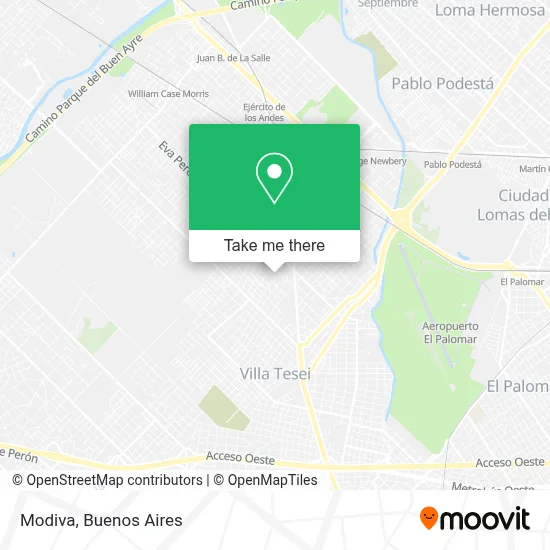 Modiva map