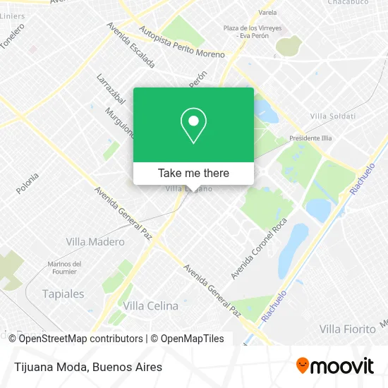 Tijuana Moda map