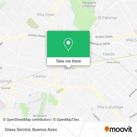 Glass Service map