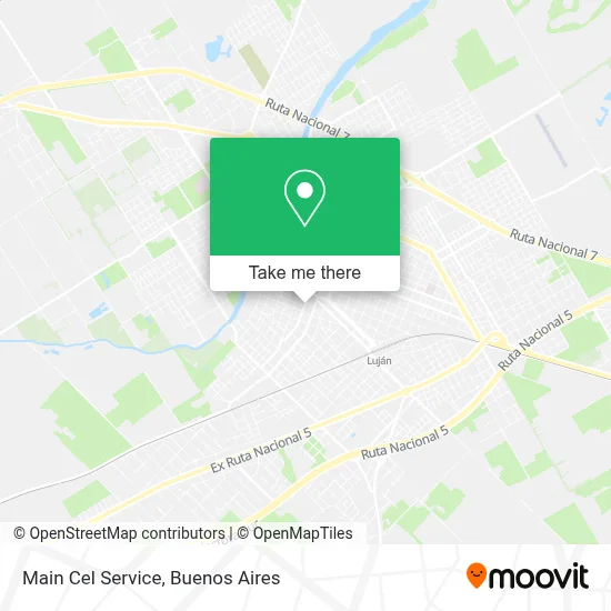 Main Cel Service map