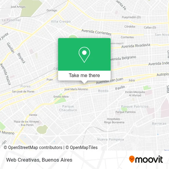 Web Creativas map