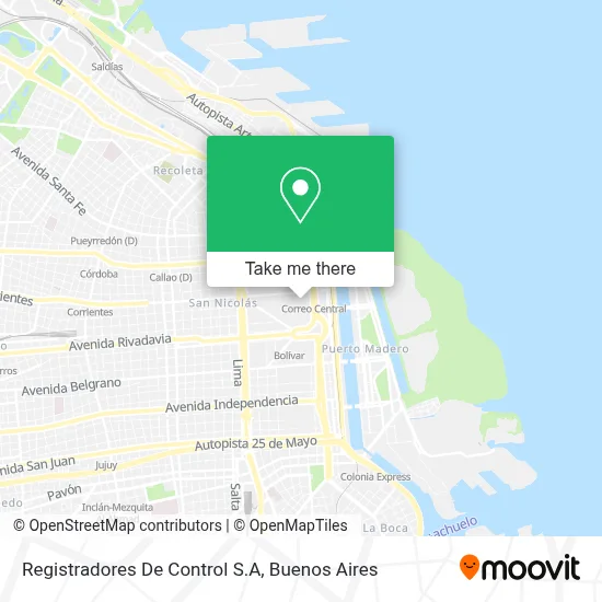 Registradores De Control S.A map