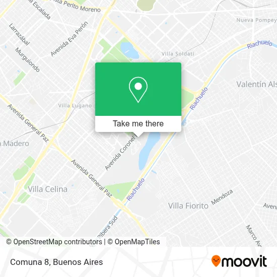 Comuna 8 map