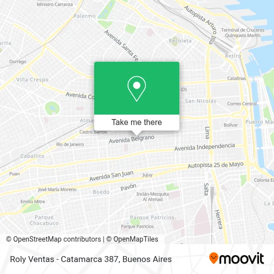 Roly Ventas - Catamarca 387 map