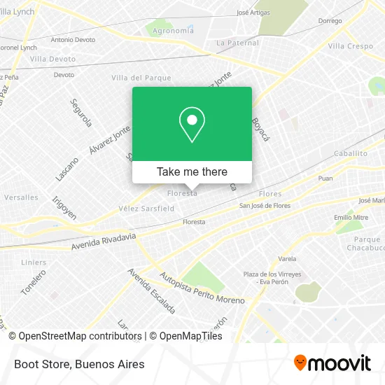 Boot Store map