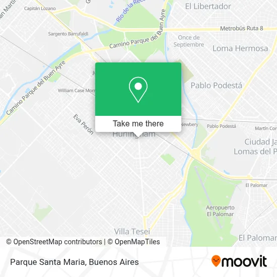 Parque Santa Maria map