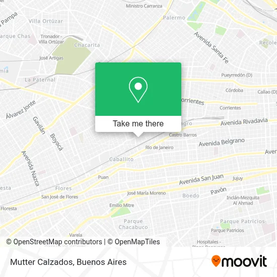 Mutter Calzados map