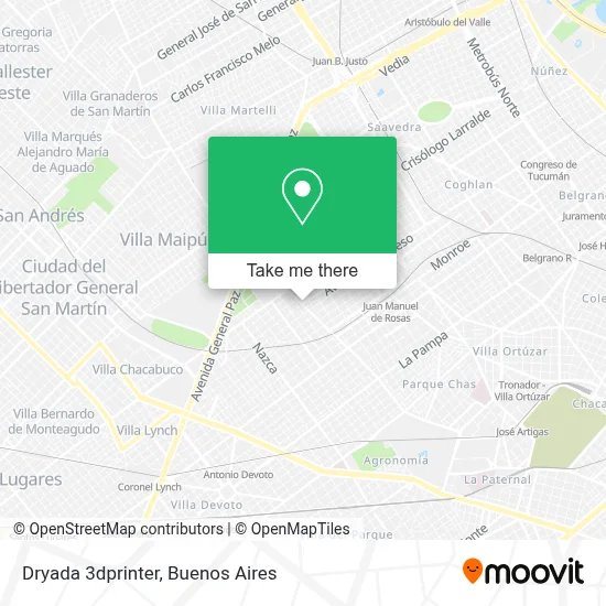Dryada 3dprinter map