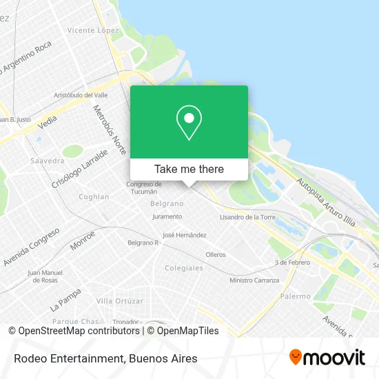 Rodeo Entertainment map