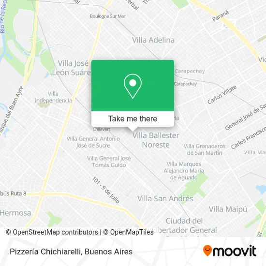 Pizzería Chichiarelli map