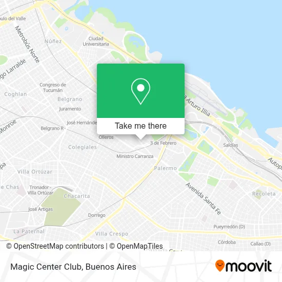 Magic Center Club map