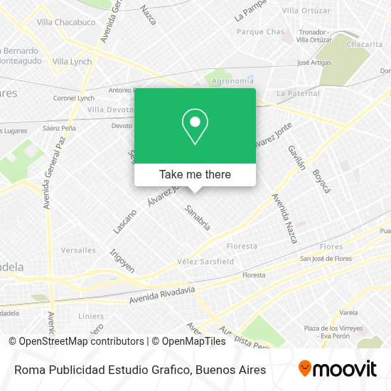 Roma Publicidad Estudio Grafico map