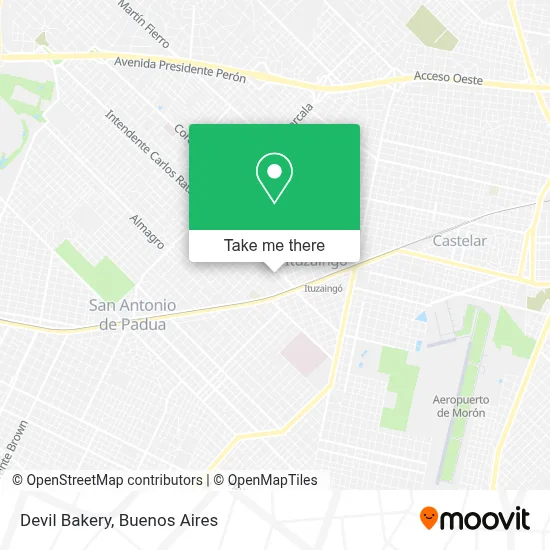 Devil Bakery map