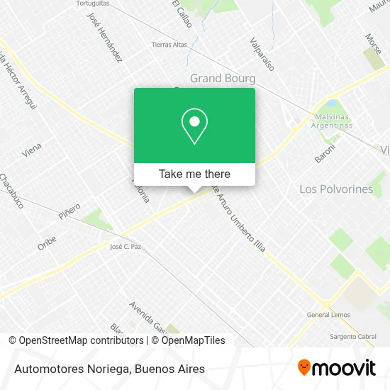 Automotores Noriega map