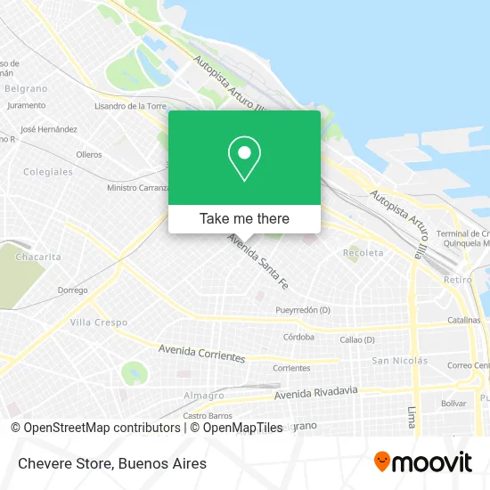 Chevere Store map