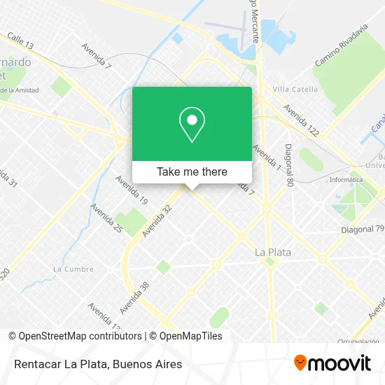 Rentacar La Plata map