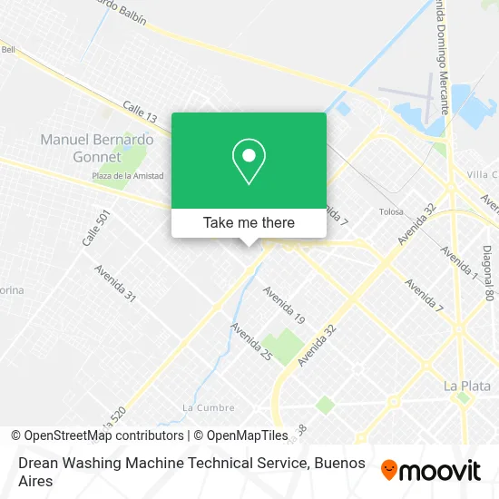 Drean Washing Machine Technical Service map