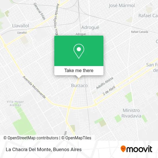 La Chacra Del Monte map