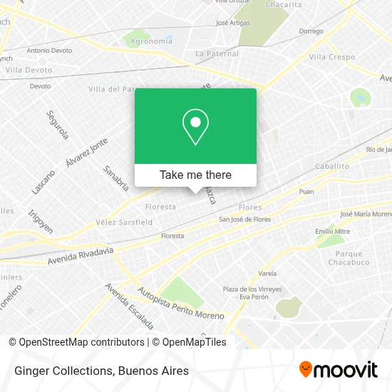 Ginger Collections map