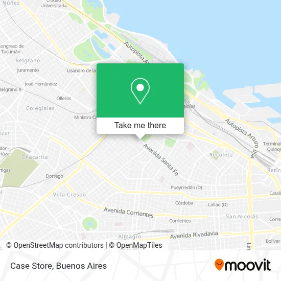Case Store map